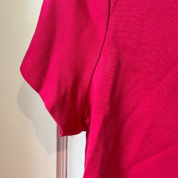 Charter Club Women's Red Tee Short Sleeve Size L - Picture 3 of 4